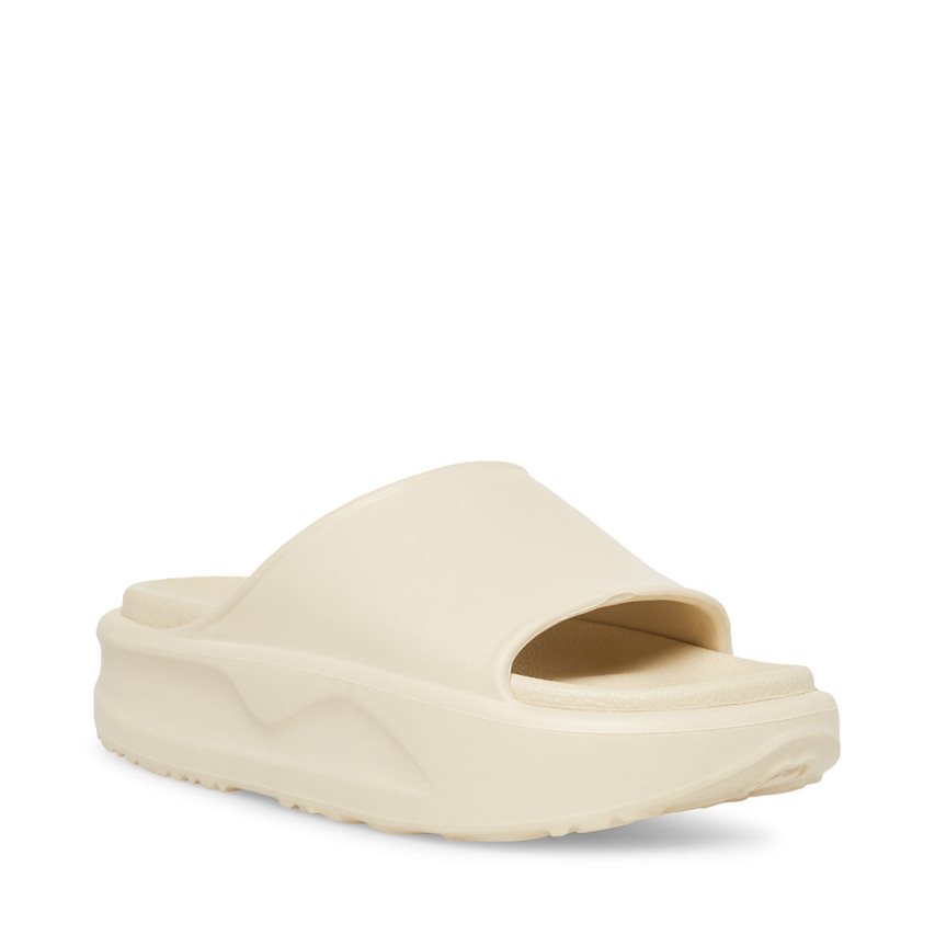 Beige Steve Madden Jazzie Women's Slides | PH 7069UCF